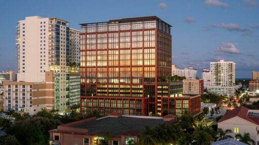 bird's eye view of 360 rosemary building in west palm beach