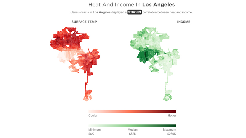 Source: NASA/U.S. Geological Survey, Census Bureau   Credit: Sean McMinn and Nick Underwood/NPR 