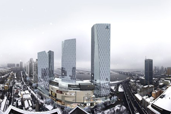 three towers in chinas ice city