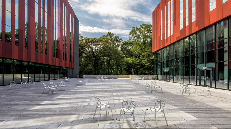 Courtyard of Intelligence Community Campus Bethesda, designed by LEO A DALY