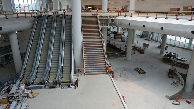 Construction photo of New Orleans International Airport